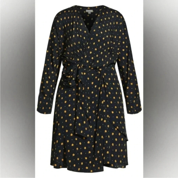 Refinity City Chic dress twist front  midi dress in sweet nothing - Picture 4 of 13